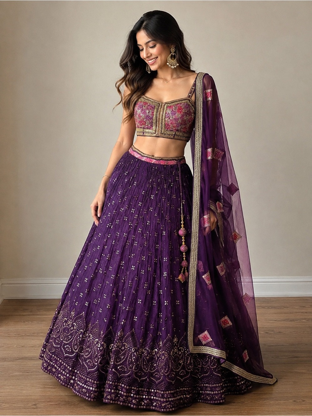 Purple Lehenga